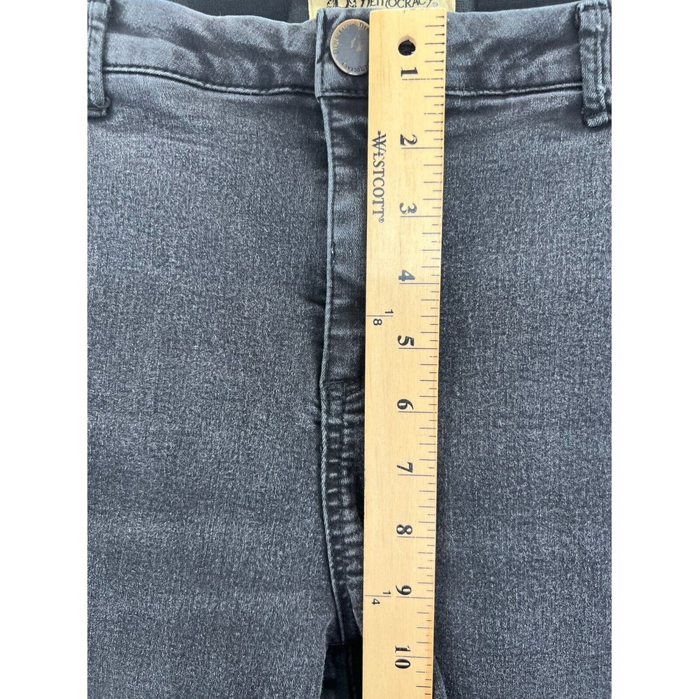 DEMOCRACY Women's Ab Technology 16W Skinny Ankle Jeans Mid-Rise Black Stretch - Picture 4 of 14